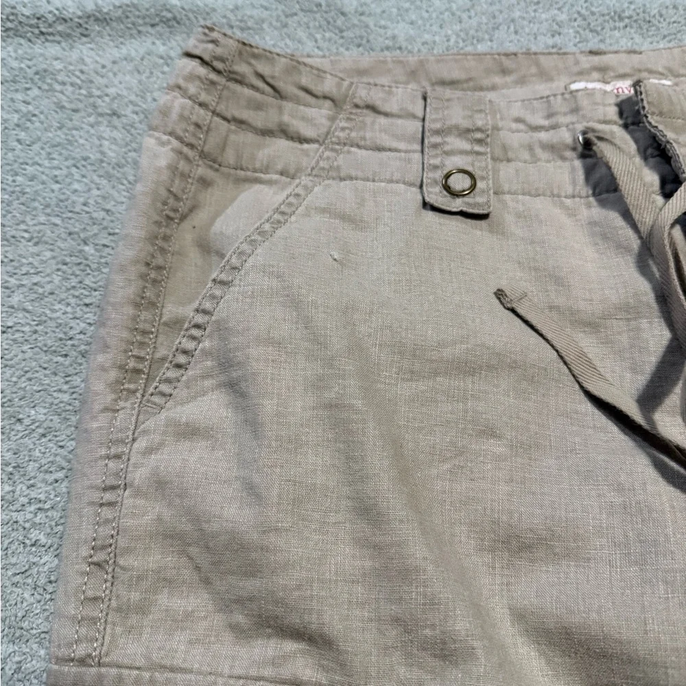 Tommy Hilfiger Tan Cargo Pants Vintage Linen / Cotton